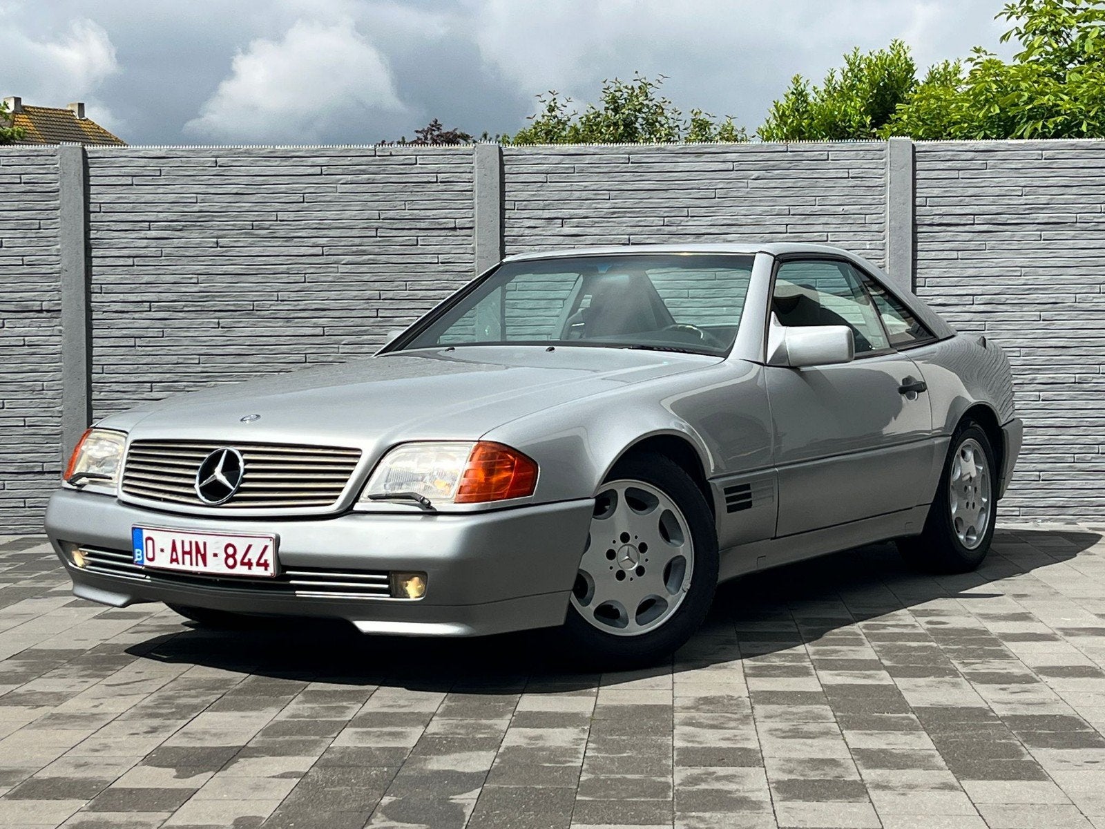 MERC SL 300 BJ 1991 OLDTIMER TOP STAAT MET HARTTOP, Auto's, Automaat, Achterwielaandrijving, Lederen bekleding, Zwart