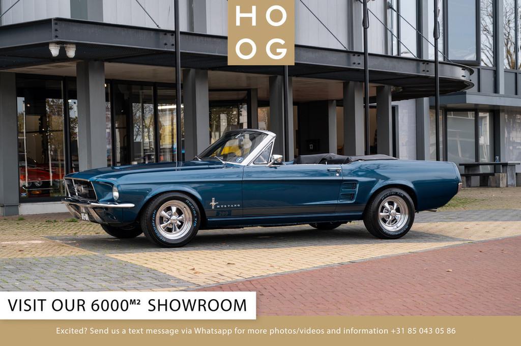 Ford Mustang 4.7 Convertible (bj 1967, automaat), Auto's, Automaat, 4733 cc, Zwart, Cabriolet
