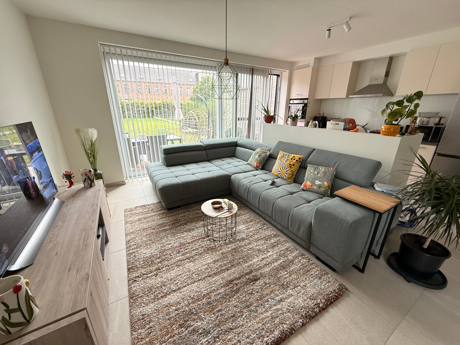 Zetel turquoise WEBA, Huis en Inrichting, Ophalen, Zo goed als nieuw