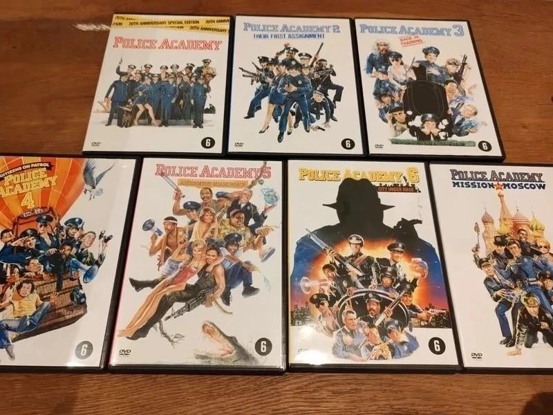 Dvd box police academy, Cd's en Dvd's, Actiekomedie, Boxset, Ophalen of Verzenden, Zo goed als nieuw