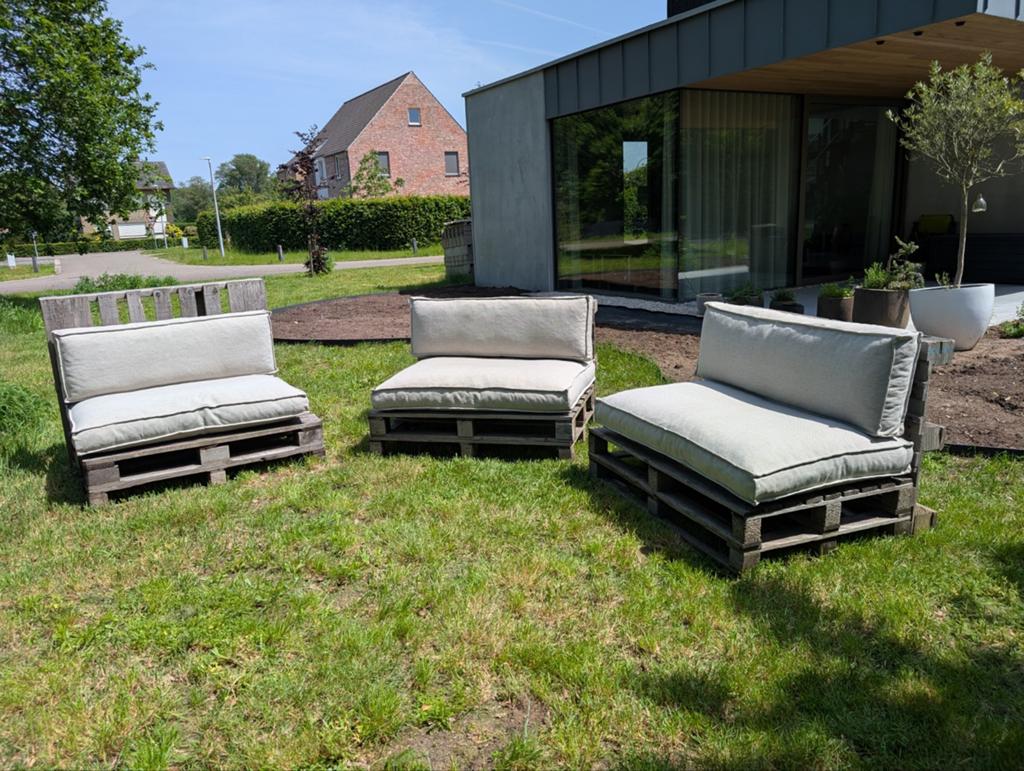 Pallet lounge kussens, Enlèvement