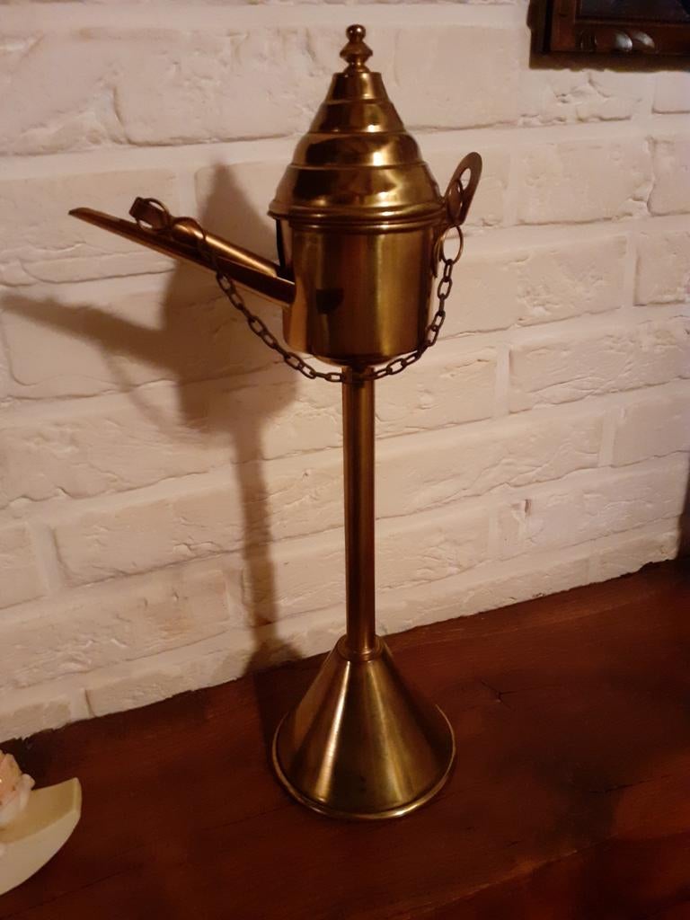 Olielamp, Antiek en Kunst, Antiek | Brons en Koper, Ophalen of Verzenden, Koper
