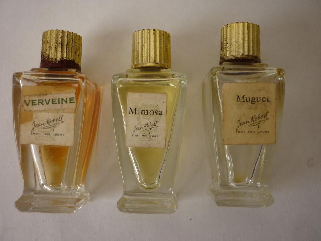 Lot 3 Miniatures Parfum Vintage JEAN ROBERT Grasse, Enlèvement ou Envoi, Utilisé