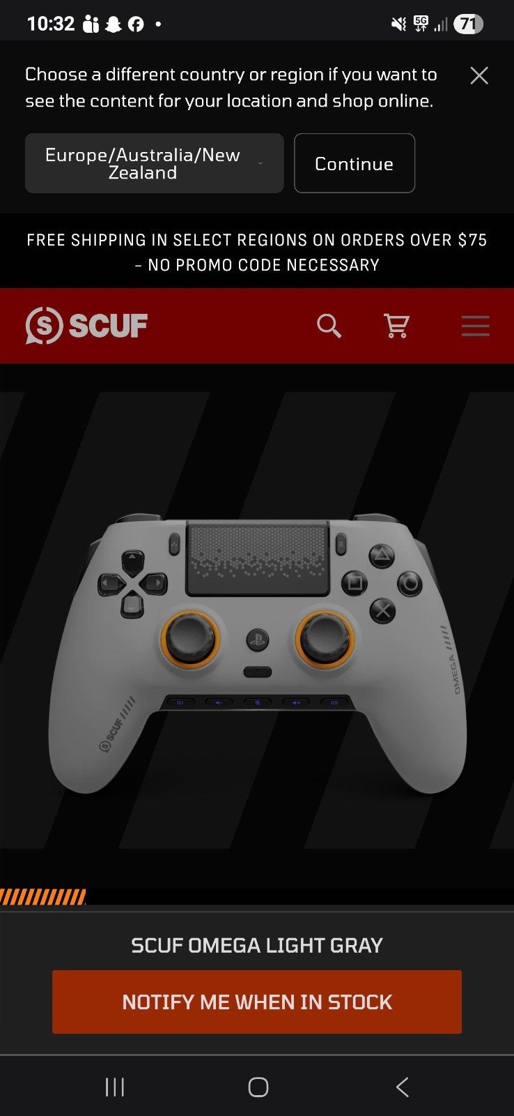 Scuff controller met garantie, Games en Spelcomputers, Ophalen of Verzenden, Zo goed als nieuw
