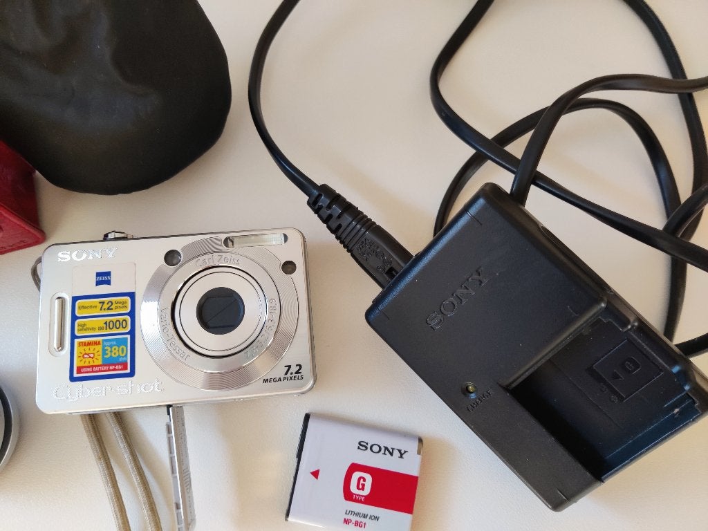 Vintage Sony Cybershot DSC-W55 – 7,2 MP, Enlèvement ou Envoi, Comme neuf, Batterie, Sony