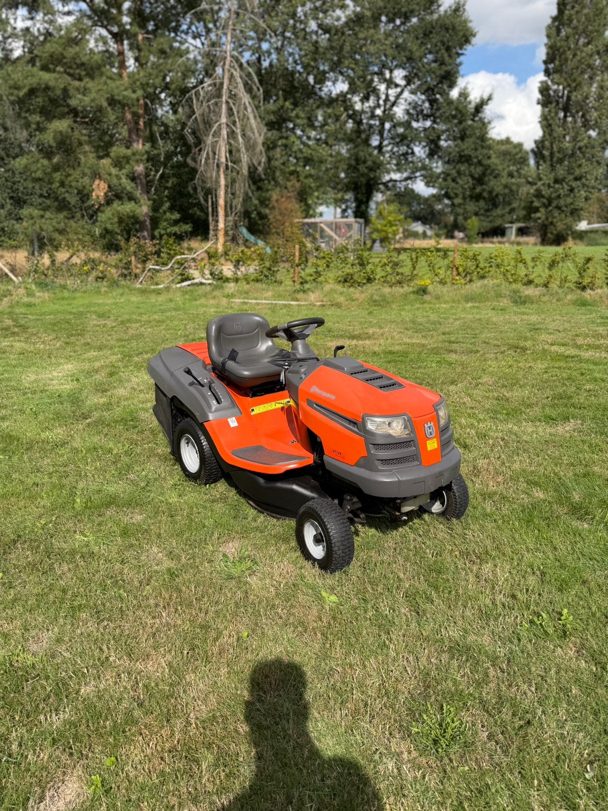 Zitmaaier husqvarna ct126, Tuin en Terras, Ophalen, Zo goed als nieuw, Opvangbak