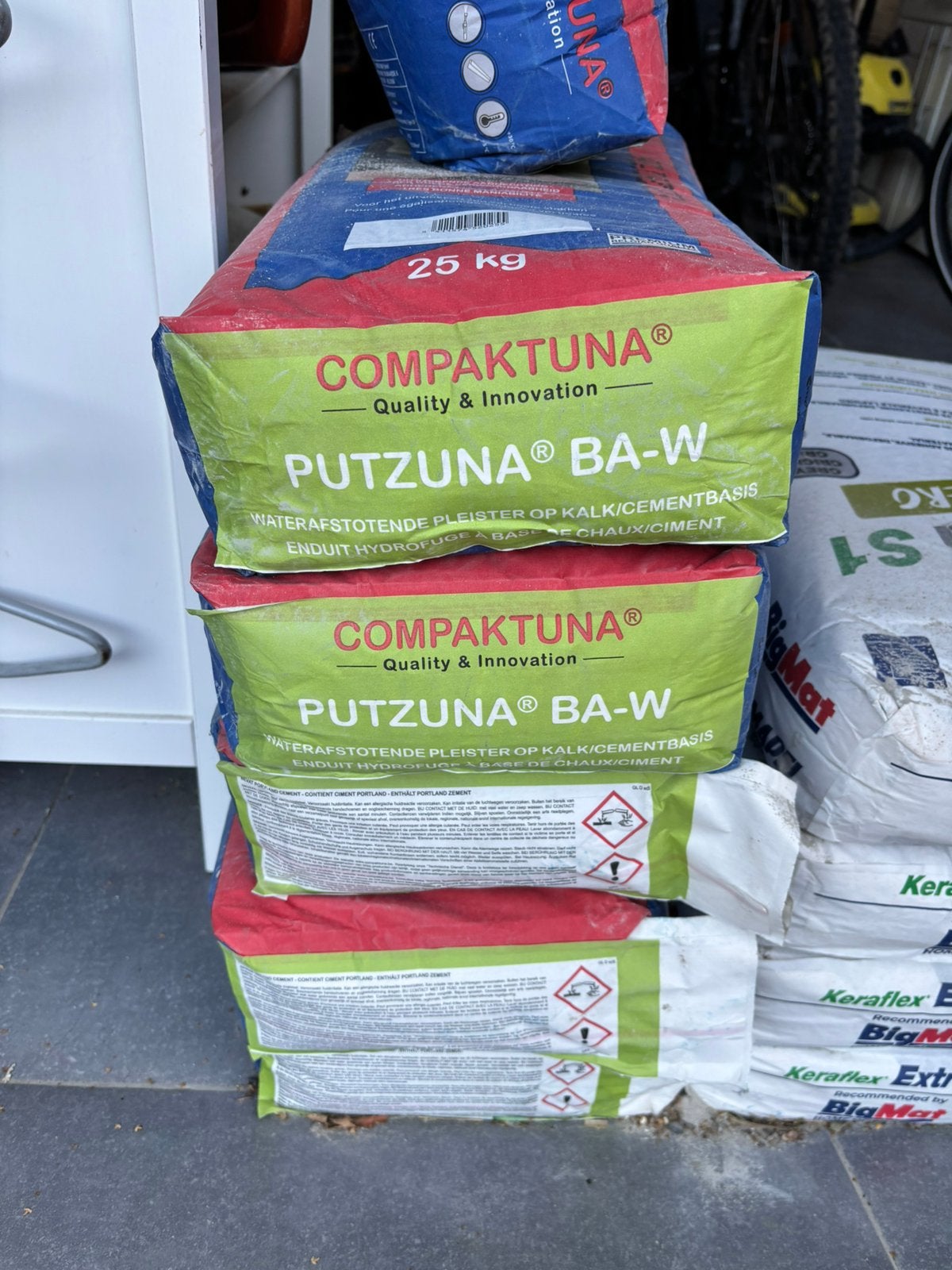 Mortier de cimentage hydrofuge compaktuna Putzana BA-W, Enlèvement, Neuf
