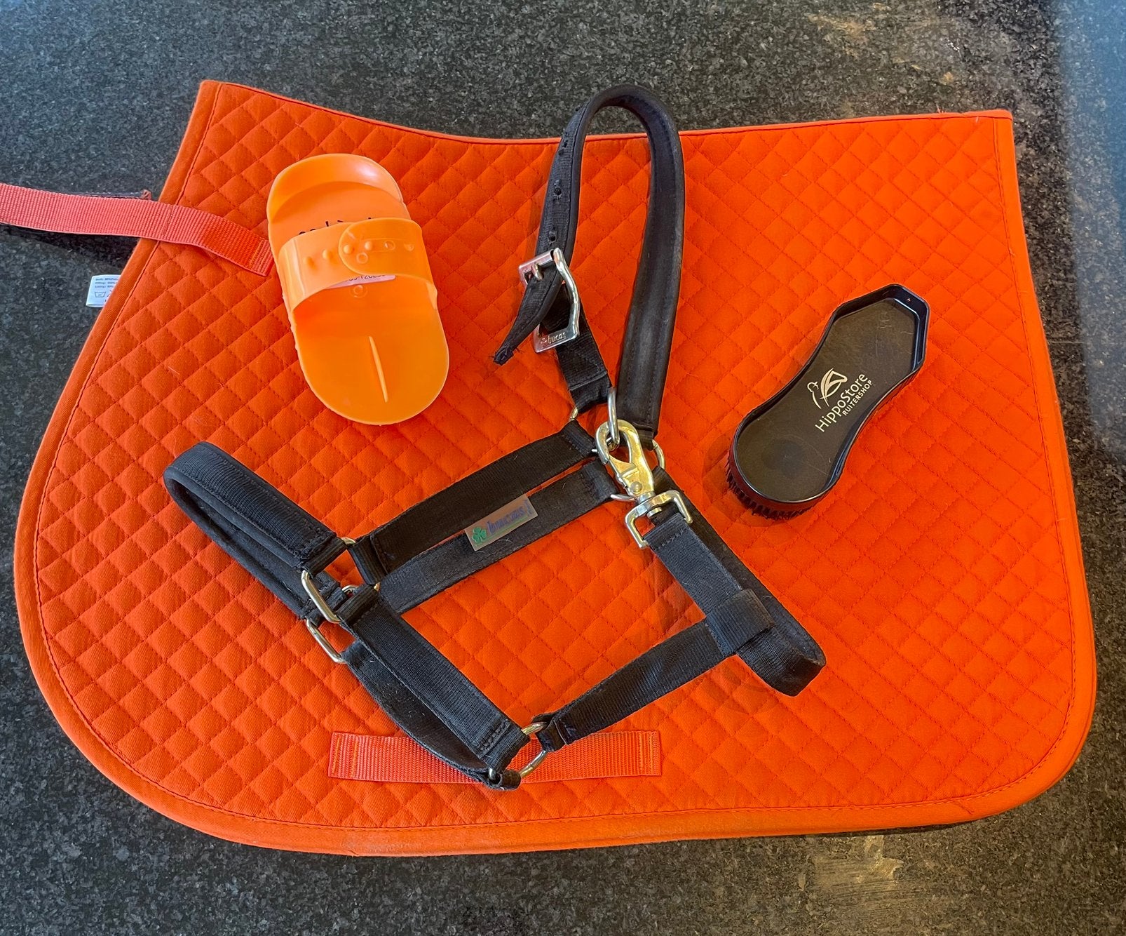 Starterspakket voor eigen paard/pony, Zo goed als nieuw, Halster, Oranje, Ophalen of Verzenden
