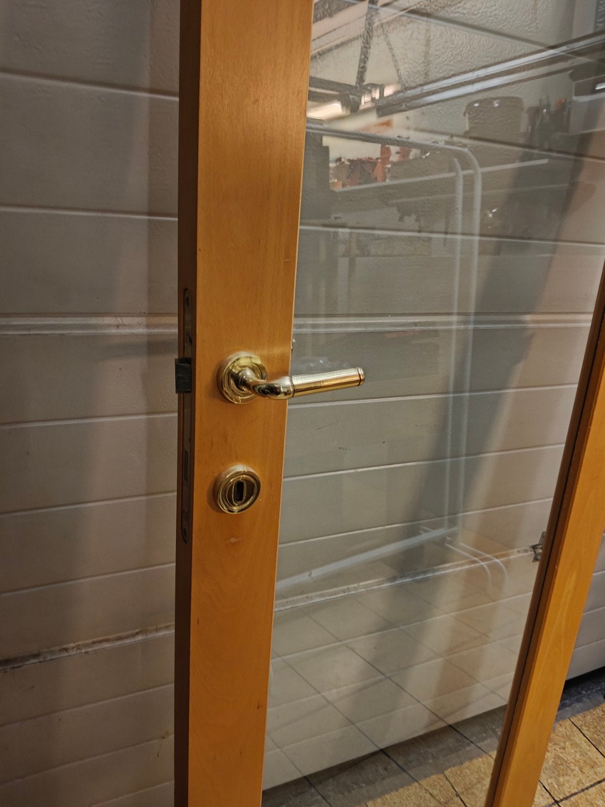 binnendeur met glas te koop, Doe-het-zelf en Bouw, Deuren en Vliegenramen, Ophalen, Gebruikt, Minder dan 80 cm, Binnendeur