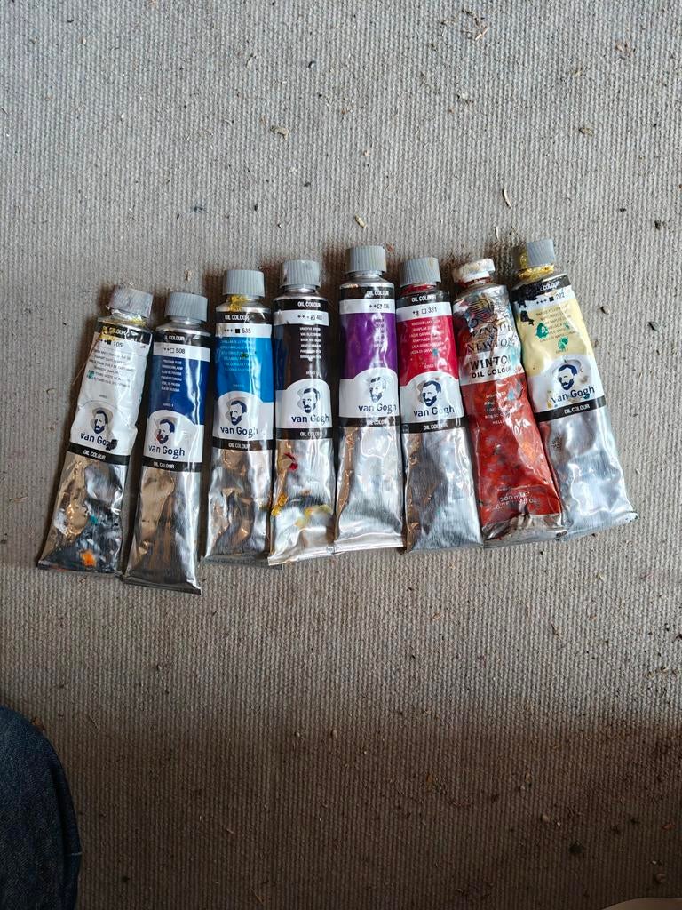 Grote lot olieverf – veel quasi volle tubes, Hobby en Vrije tijd, Schilderen, Ophalen, Olieverf