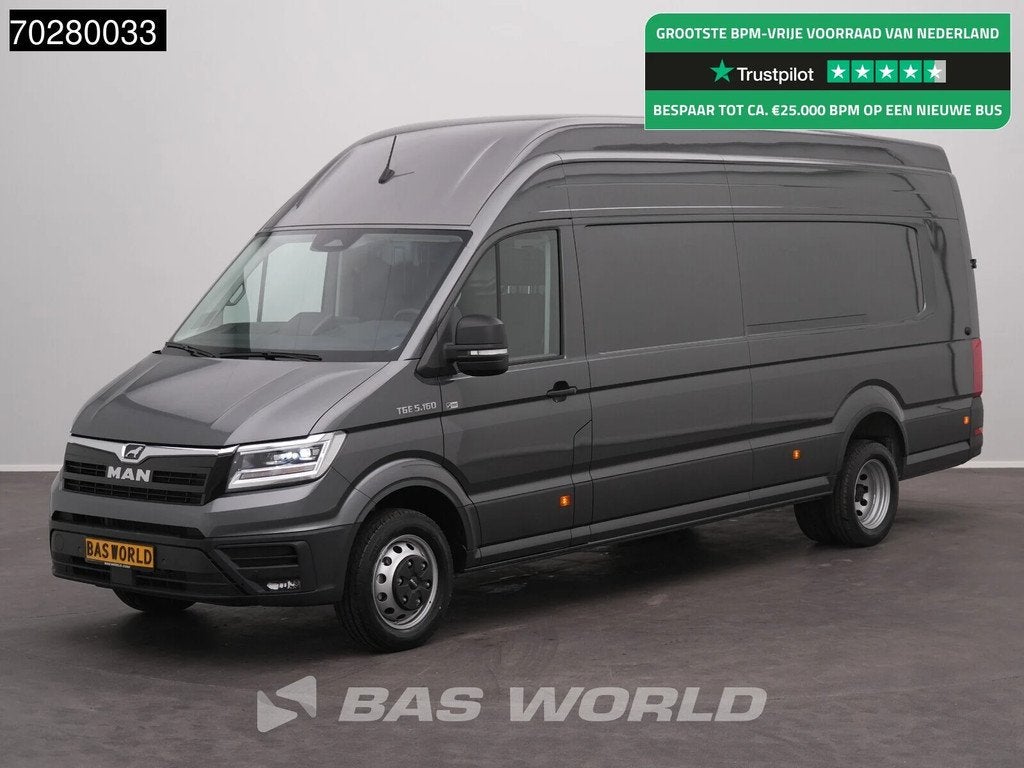 MAN TGE 5.160 XXL Automaat Dubbellucht L5H4 ACC LED Navi Air, Autos, Camionnettes & Utilitaires, Achat, Euro 6, Entreprise, 3 places