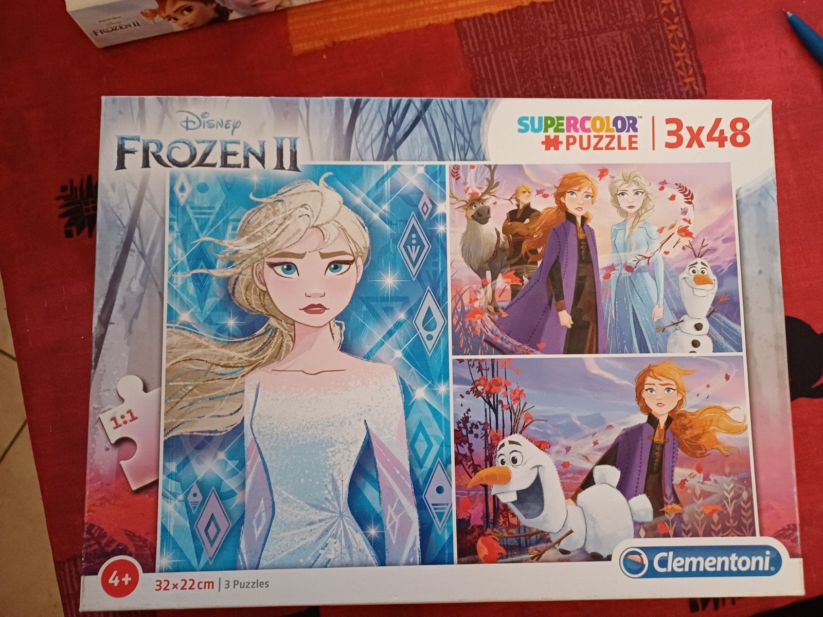 puzzels "Frozen", Ophalen of Verzenden, Meer dan 50 stukjes, Zo goed als nieuw, 4 tot 6 jaar
