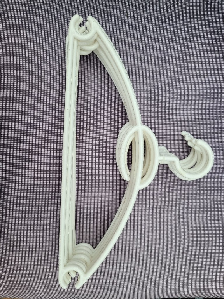 16 kleerhangers wit rond, Kleding | Dames, Kledinghangers, Ophalen, Zo goed als nieuw, Kunststof, Volwassenen