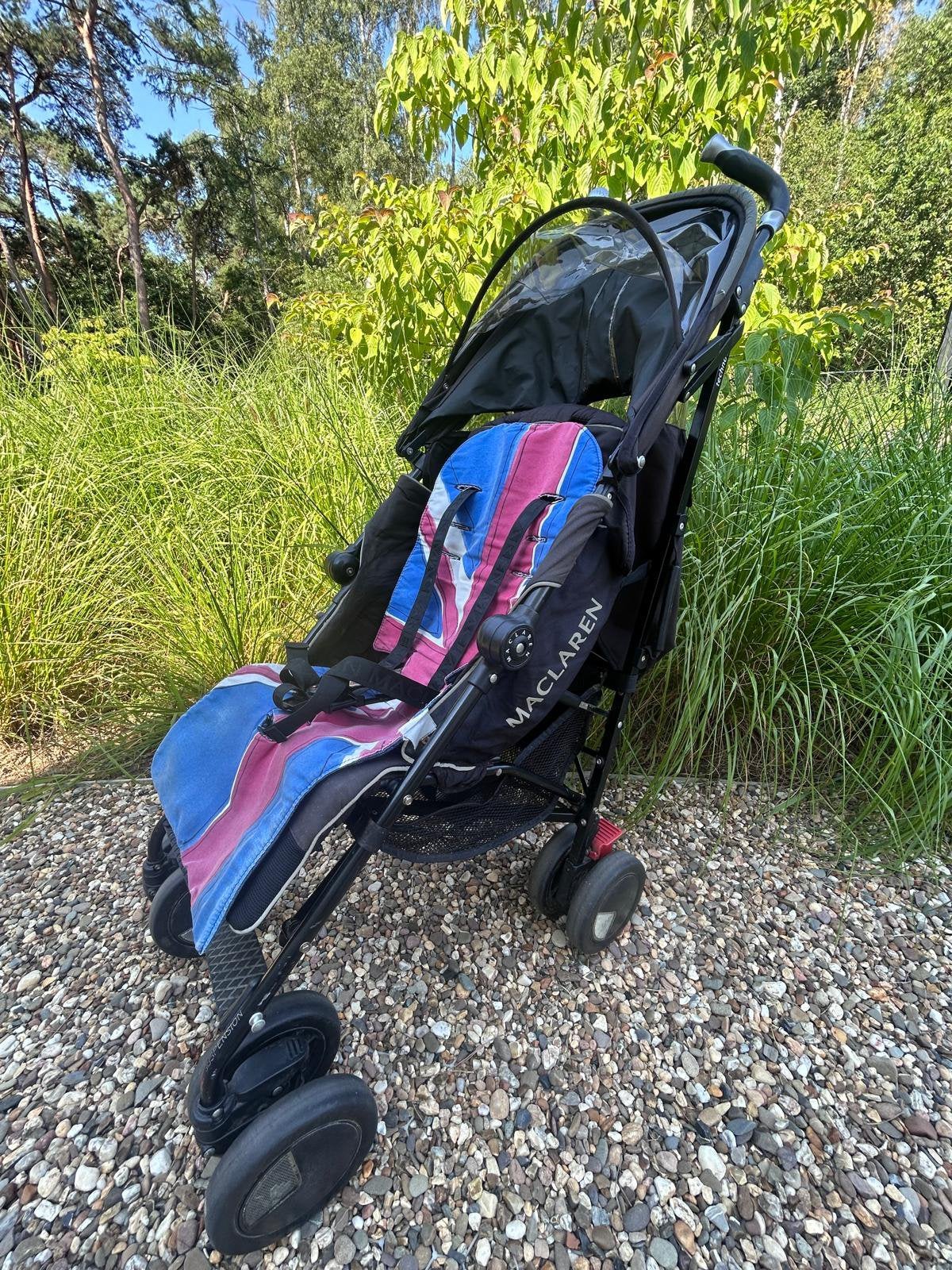 Maclaren Techno XT buggy compleet + accessoires, Kinderen en Baby's, Buggy's, Ophalen, Zo goed als nieuw, Maclaren, Regenhoes