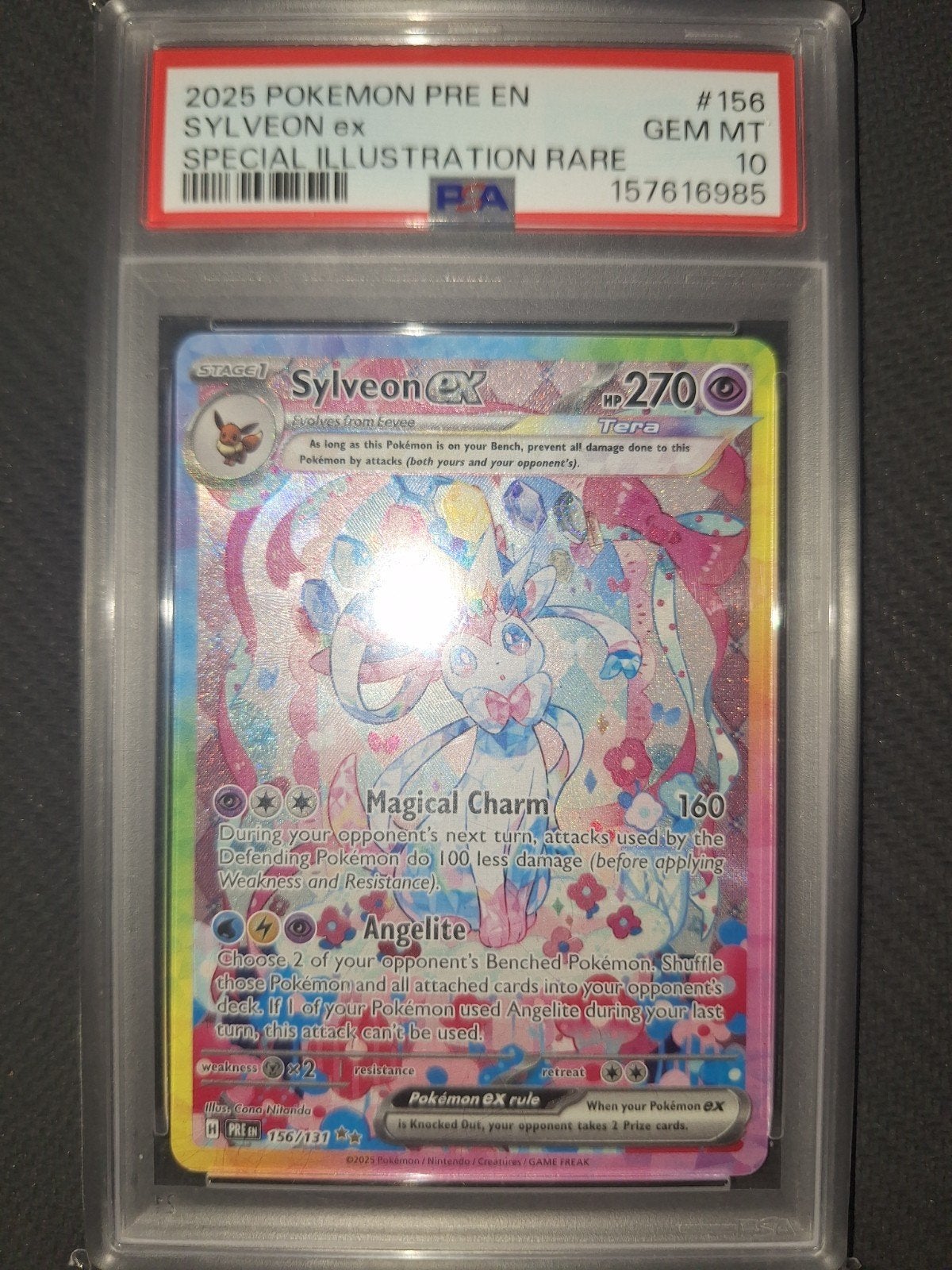 pokemon Sylveon sir psa 10
Prismatic evolutions
Vaste prijs, Hobby & Loisirs créatifs, Jeux de cartes à collectionner | Yu-gi-Oh!