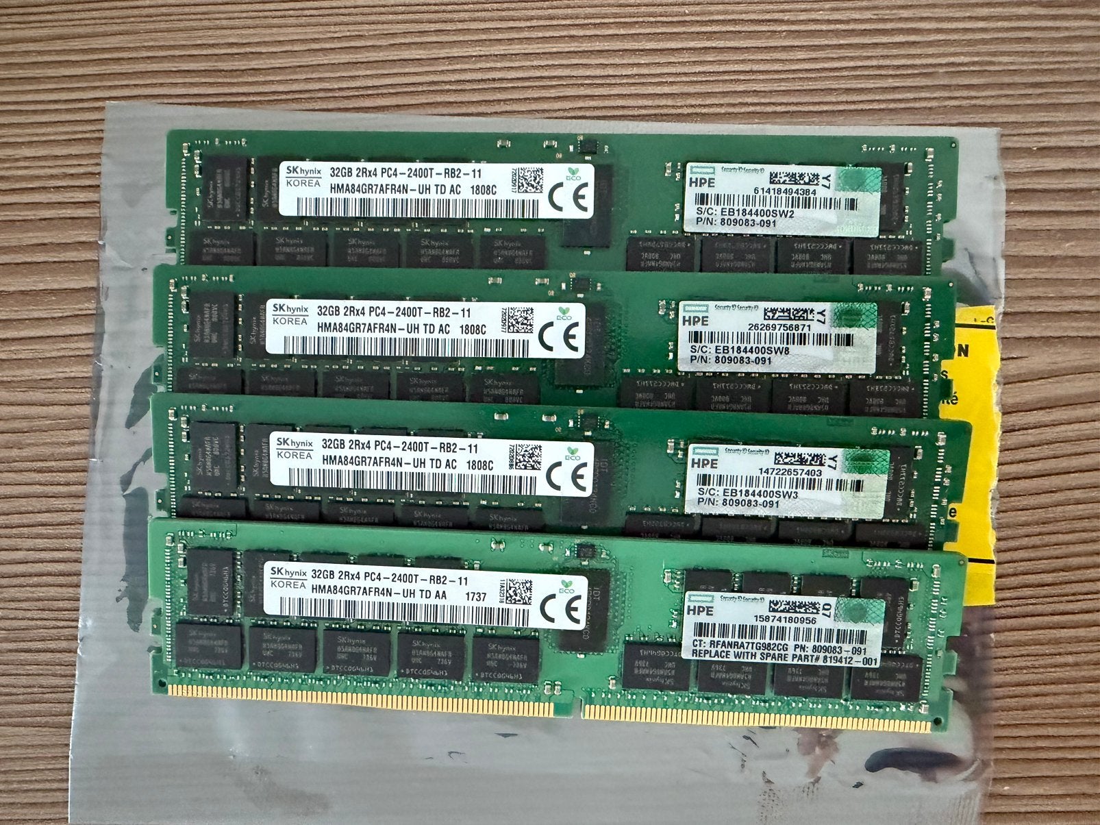 32GB 2Rx4 PC4-2400T DDR4-2400 Registered ECC, Gebruikt, 32 GB, Verzenden, Server