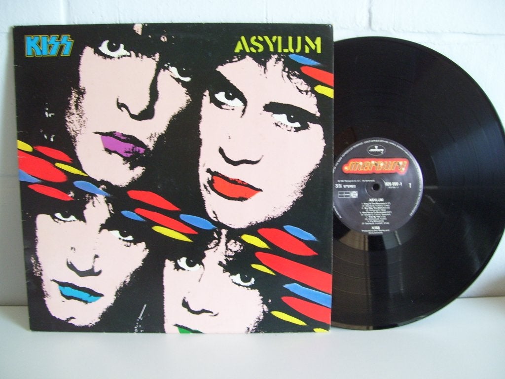 KISS  asylum, Cd's en Dvd's, Vinyl | Hardrock en Metal, LP, Verzenden, Zo goed als nieuw, Hardrock