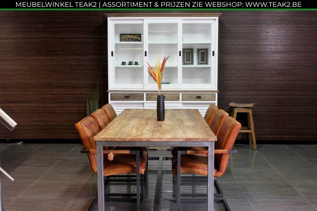 Nieuwe teak tafels - teakhouten eettafel bij TEAK2, Ophalen of Verzenden, Nieuw, Teakhout