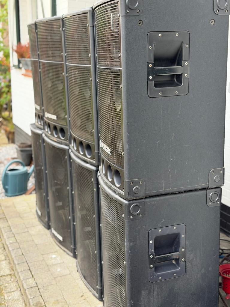 4 Top- en 4 bass luidsprekers Pioneer, Audio, Tv en Foto, Gebruikt, Complete surroundset, 120 watt of meer, Ophalen