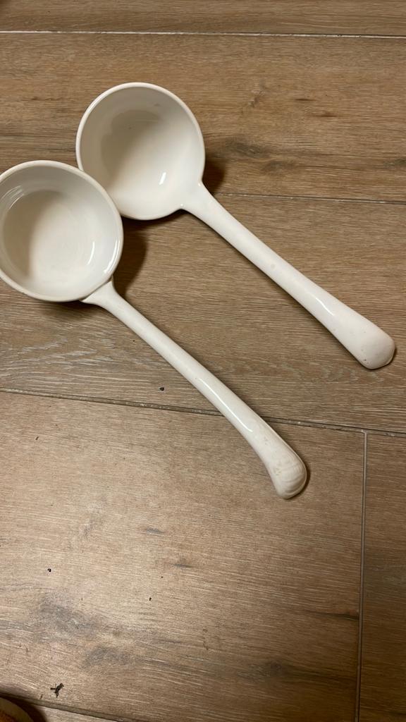 2 oude stenen pollepels, Antiek en Kunst, Ophalen of Verzenden