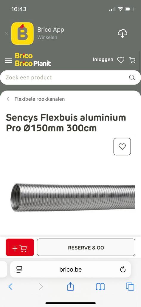 2x Sencys aluminium afvoerbuis diam 150mm lengte 3m (Nieuw), Neuf, 80 mm ou plus, 2 à 4 mètres, Aluminium