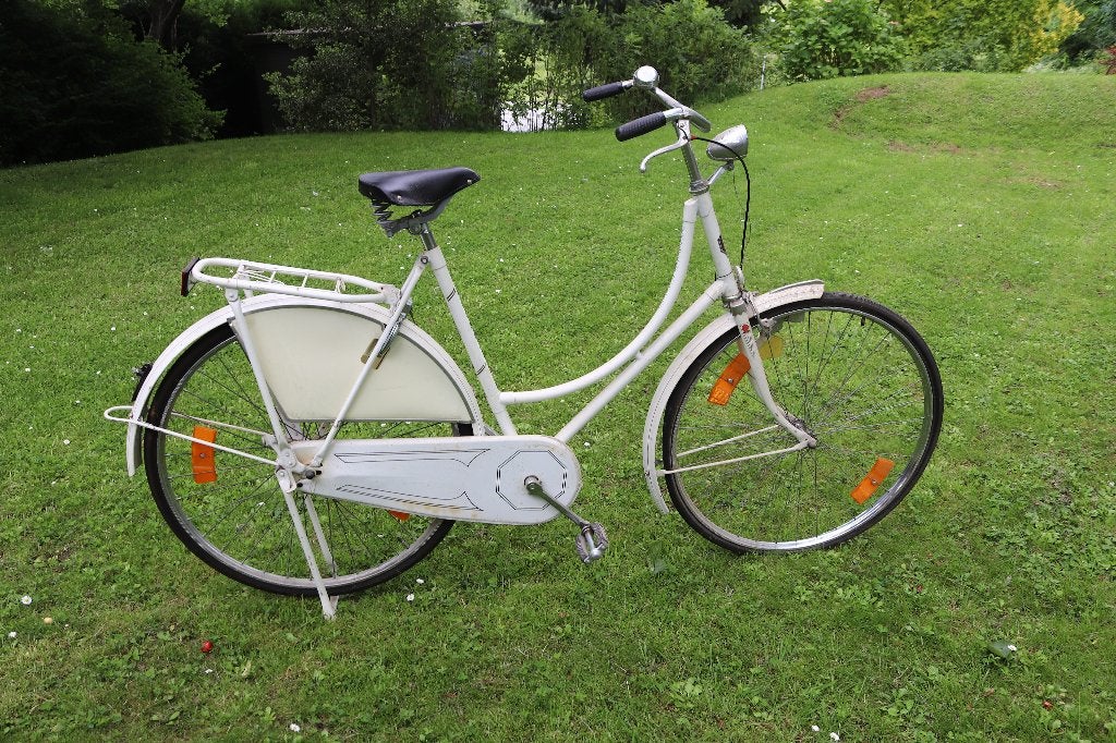 Authentieke hollandse omafiets, Fietsen en Brommers, Ophalen, Terugtraprem, Gebruikt, Handrem