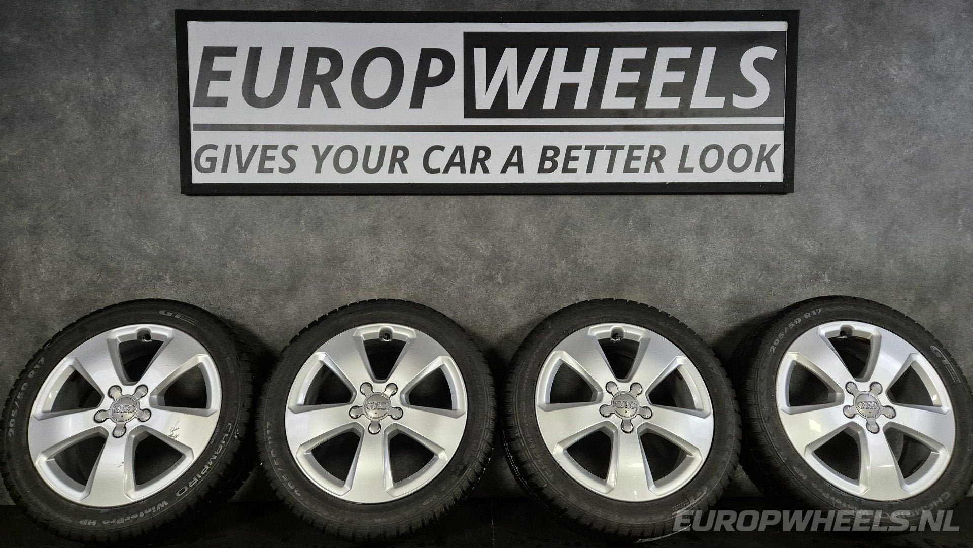 17 inch Audi A3 velgen winterbanden VW Golf Caddy, Gebruikt, -, -, Banden en Velgen