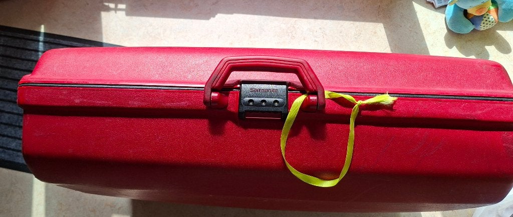 SAMSONITE :  koffer, rood, met code, propere binnenzijde, Handtassen en Accessoires, Koffers, Ophalen, Gebruikt, Hard kunststof