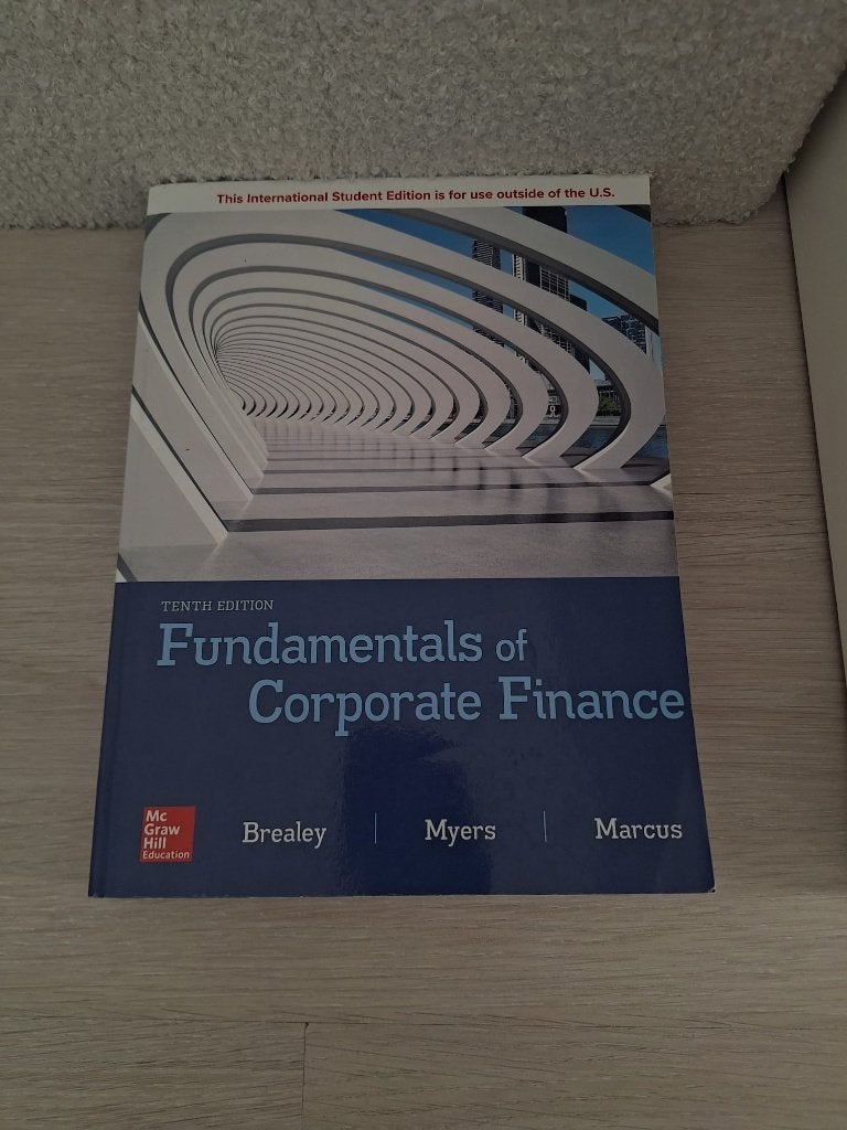 Fundamentals of Corporate Finance, Boeken, Ophalen of Verzenden, Zo goed als nieuw, Hoger Onderwijs, Mc Graw Hill