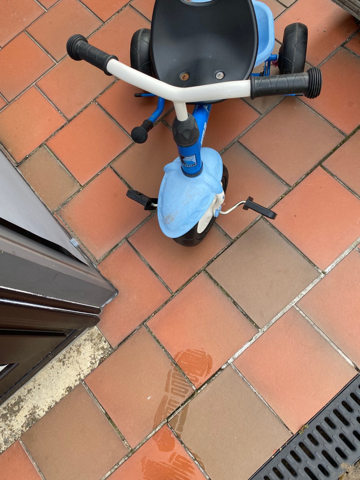 driewieler giets, Ophalen, Zo goed als nieuw