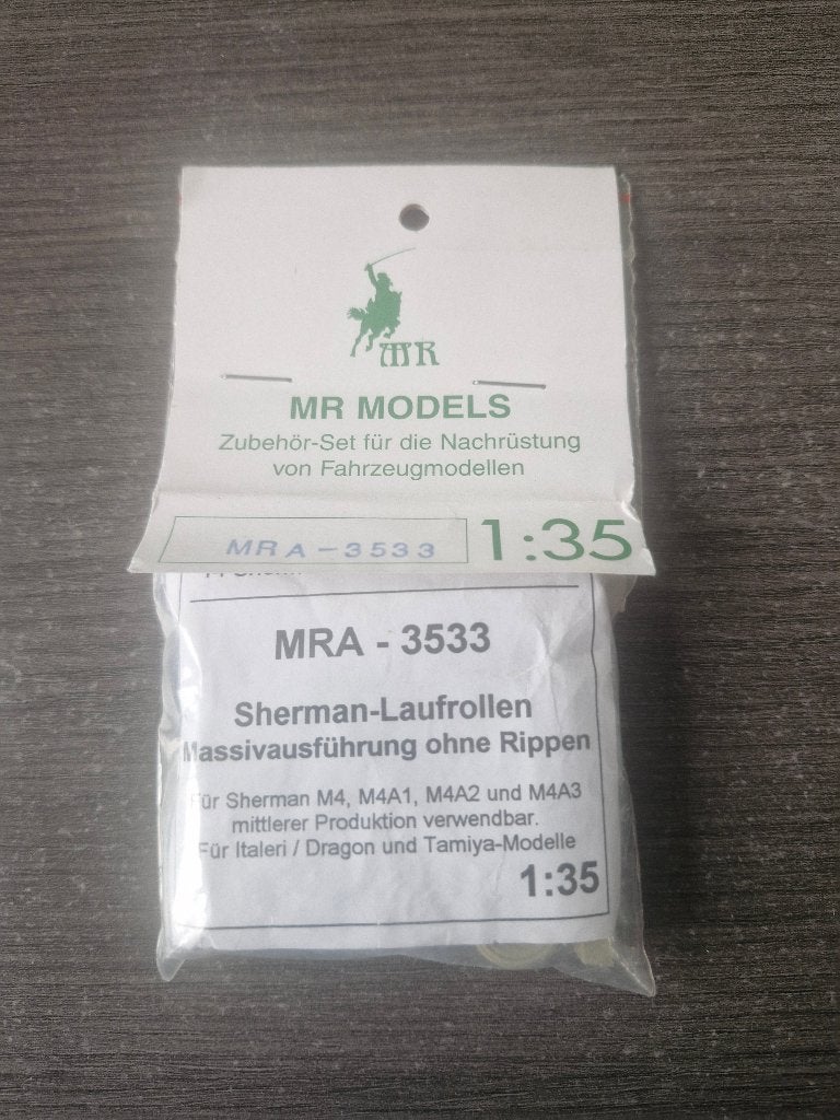 MR Models 1/35 Sherman Laufrollen 14 pcs., Overige merken, Tank, 1:32 tot 1:50, Nieuw