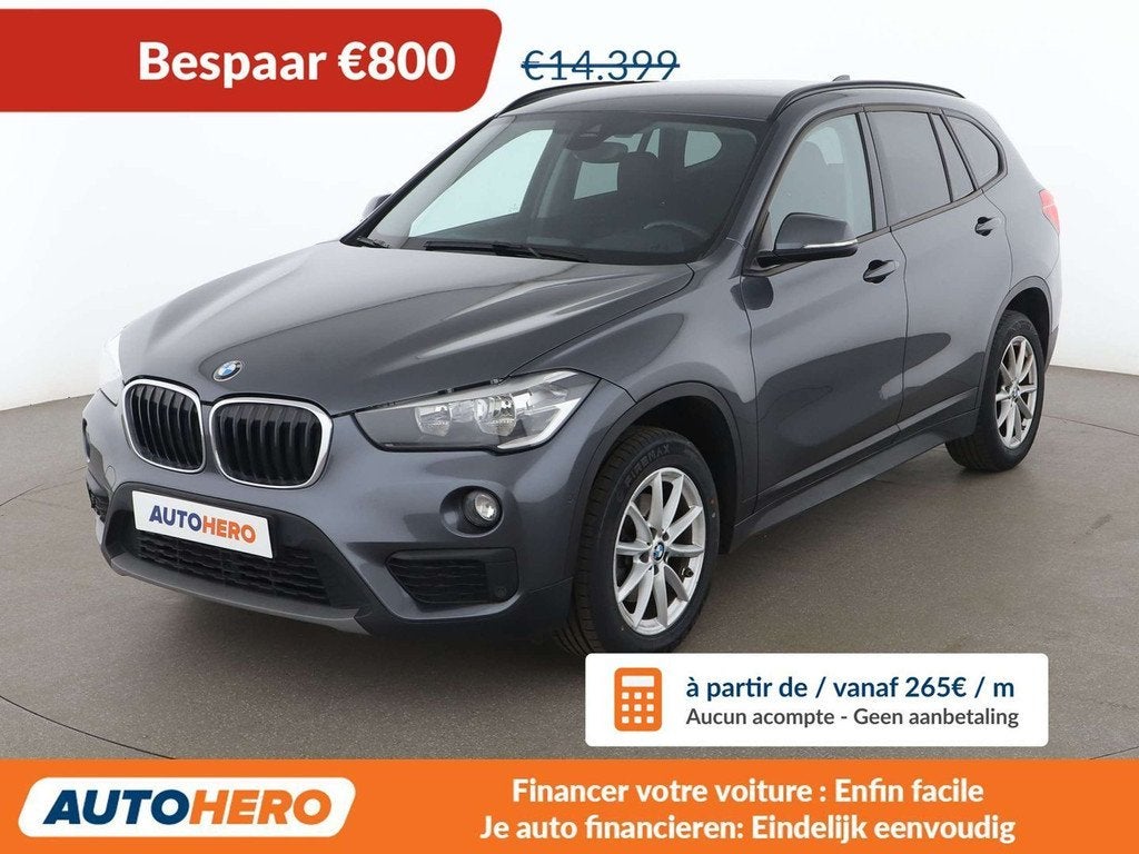 BMW X1 sDrive 18d Advantage (année de construction 2017), Autos, Argent ou Gris, Achat, 136 ch, 5 portes