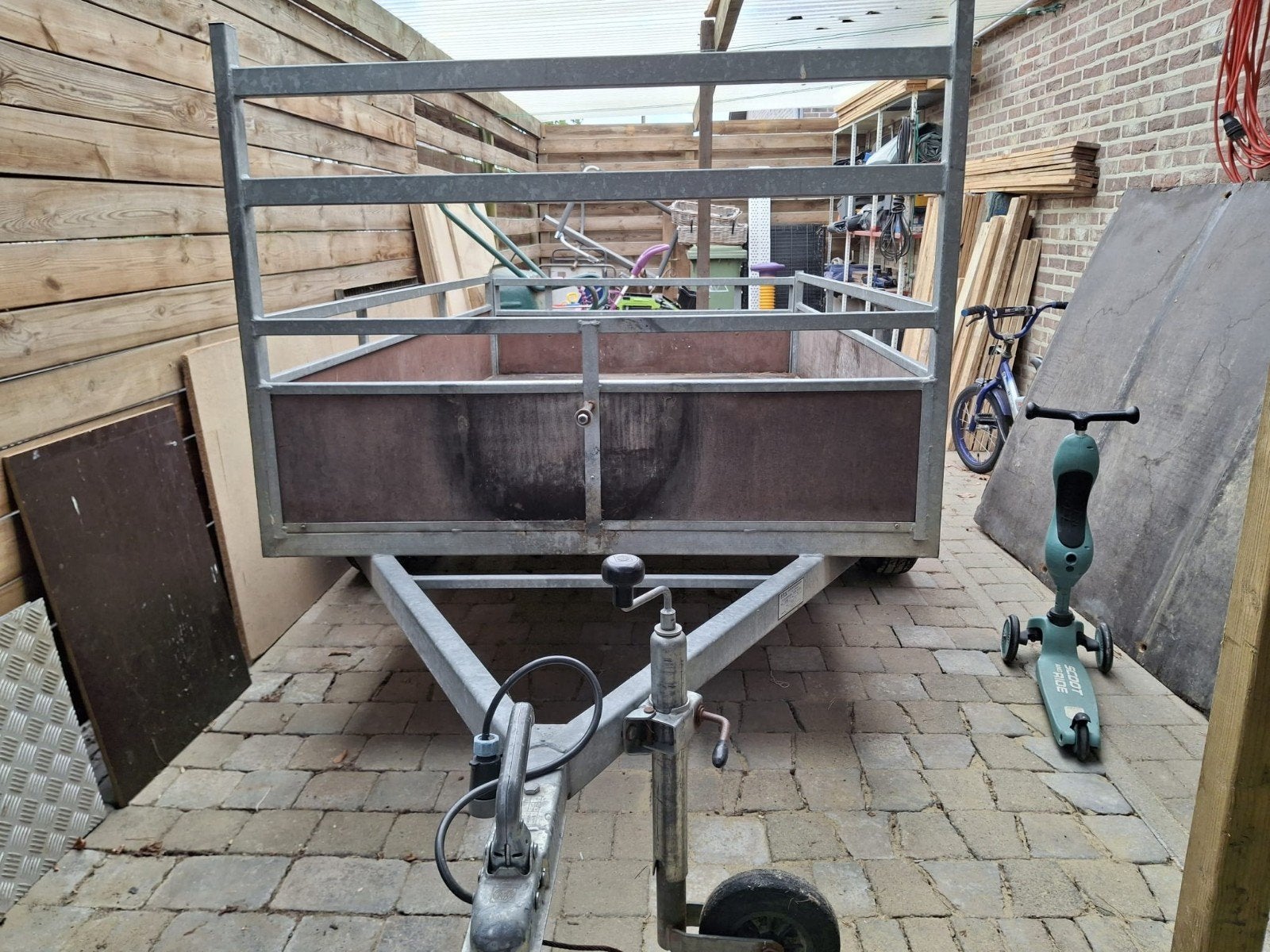remork enkelasser, Auto diversen, Ophalen, Gebruikt
