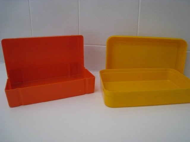 Vintage jaren 70 brooddoos rood, Ophalen, Rood