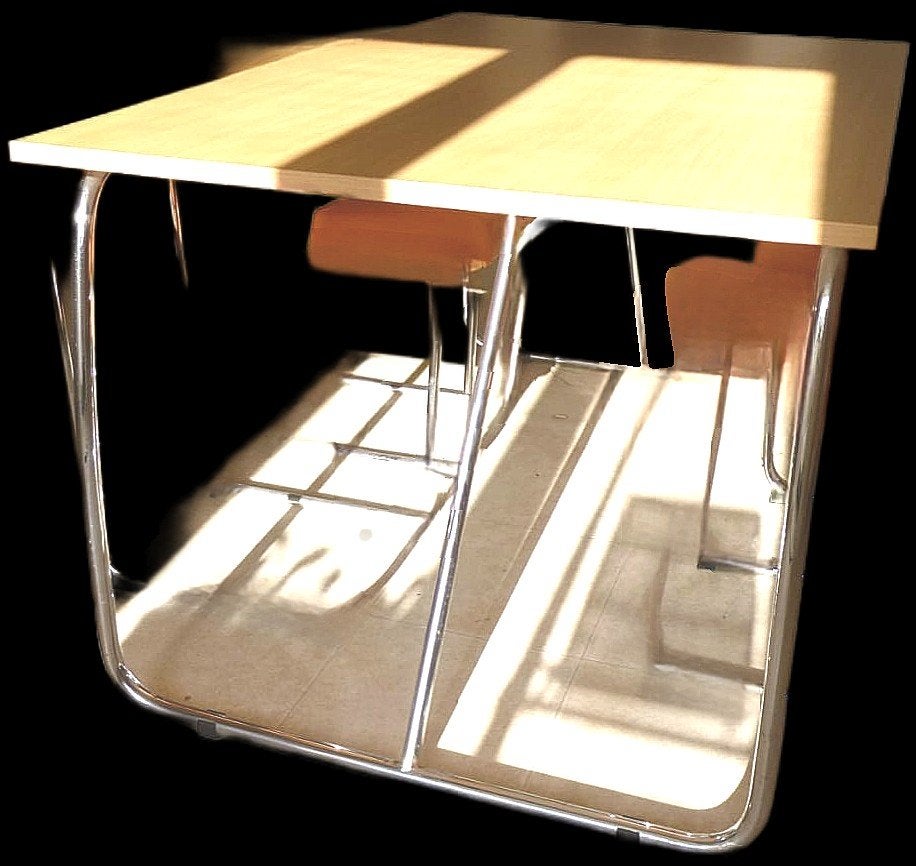 table de cuisine design grande taille 140x90 sans chaise, Enlèvement