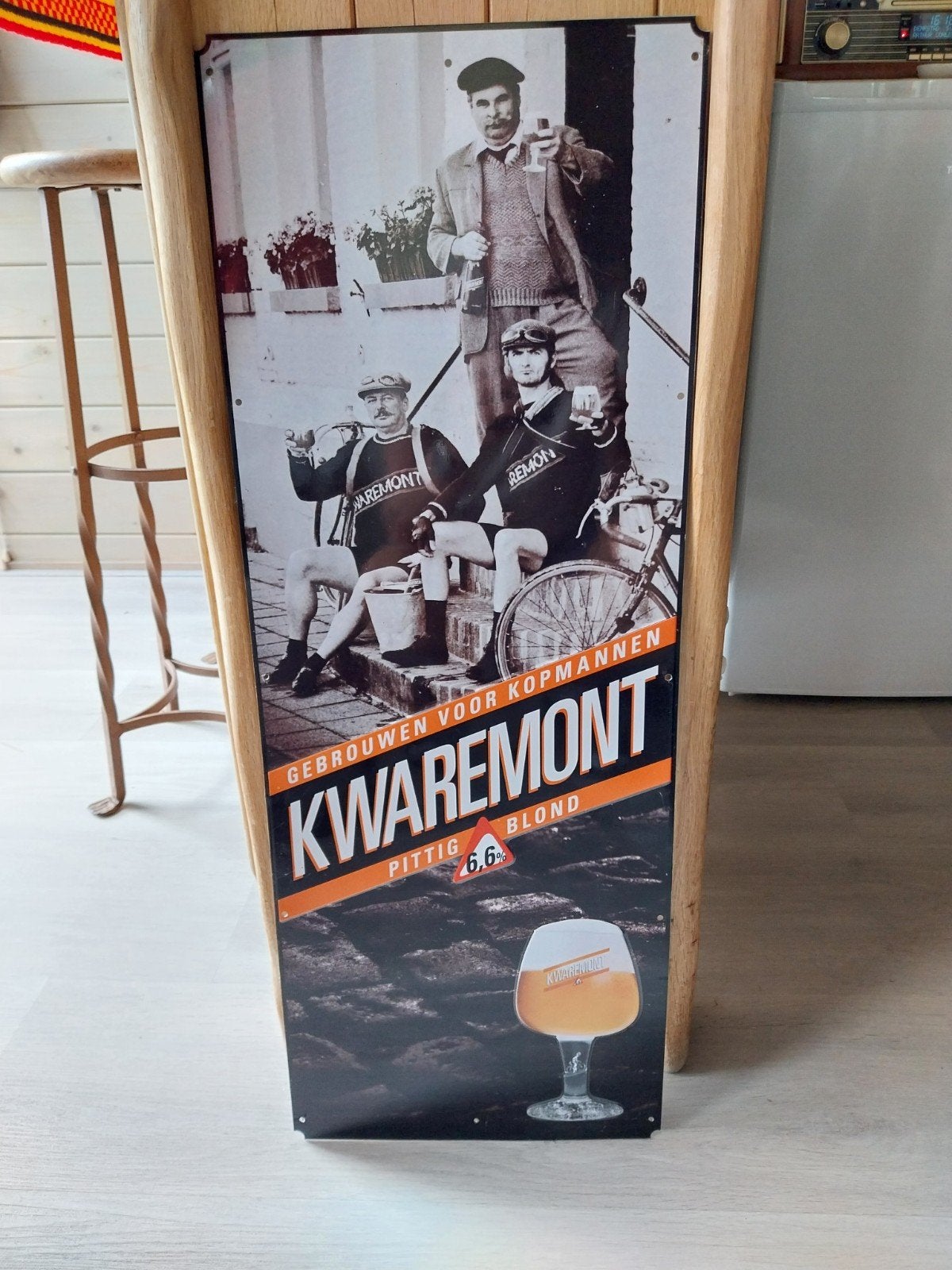 Joli grand panneau publicitaire KWAREMONT, Enlèvement ou Envoi, Panneau publicitaire