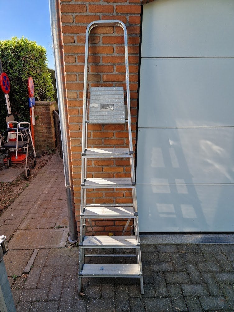 ladder 5 treden, Ophalen, Gebruikt, Ladder, X