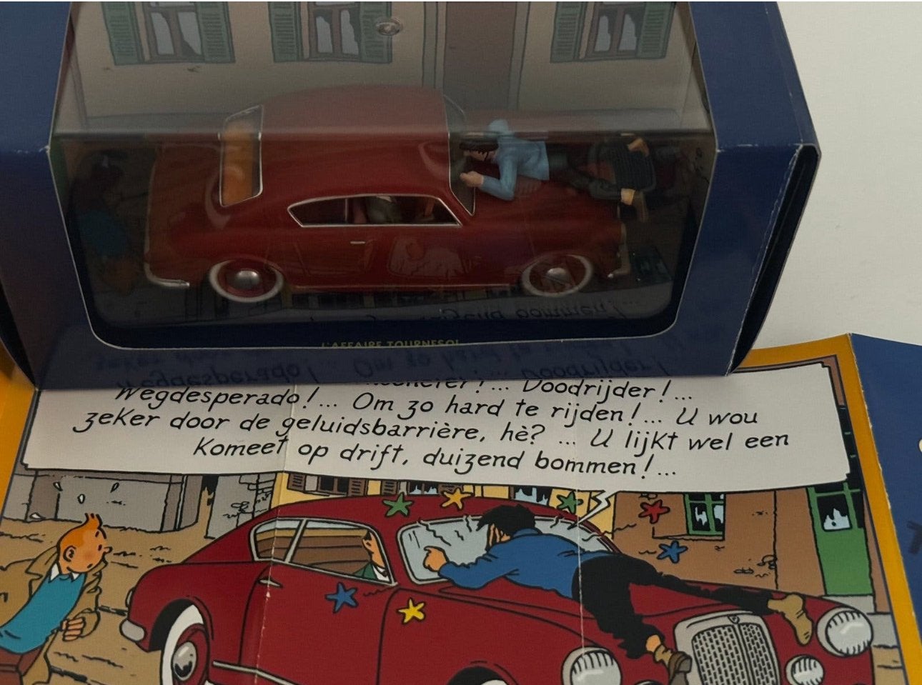 Kuifje auto 1:43 de Lancia aurelia uit zaak zonnebloem, Ophalen of Verzenden, Kuifje, Zo goed als nieuw