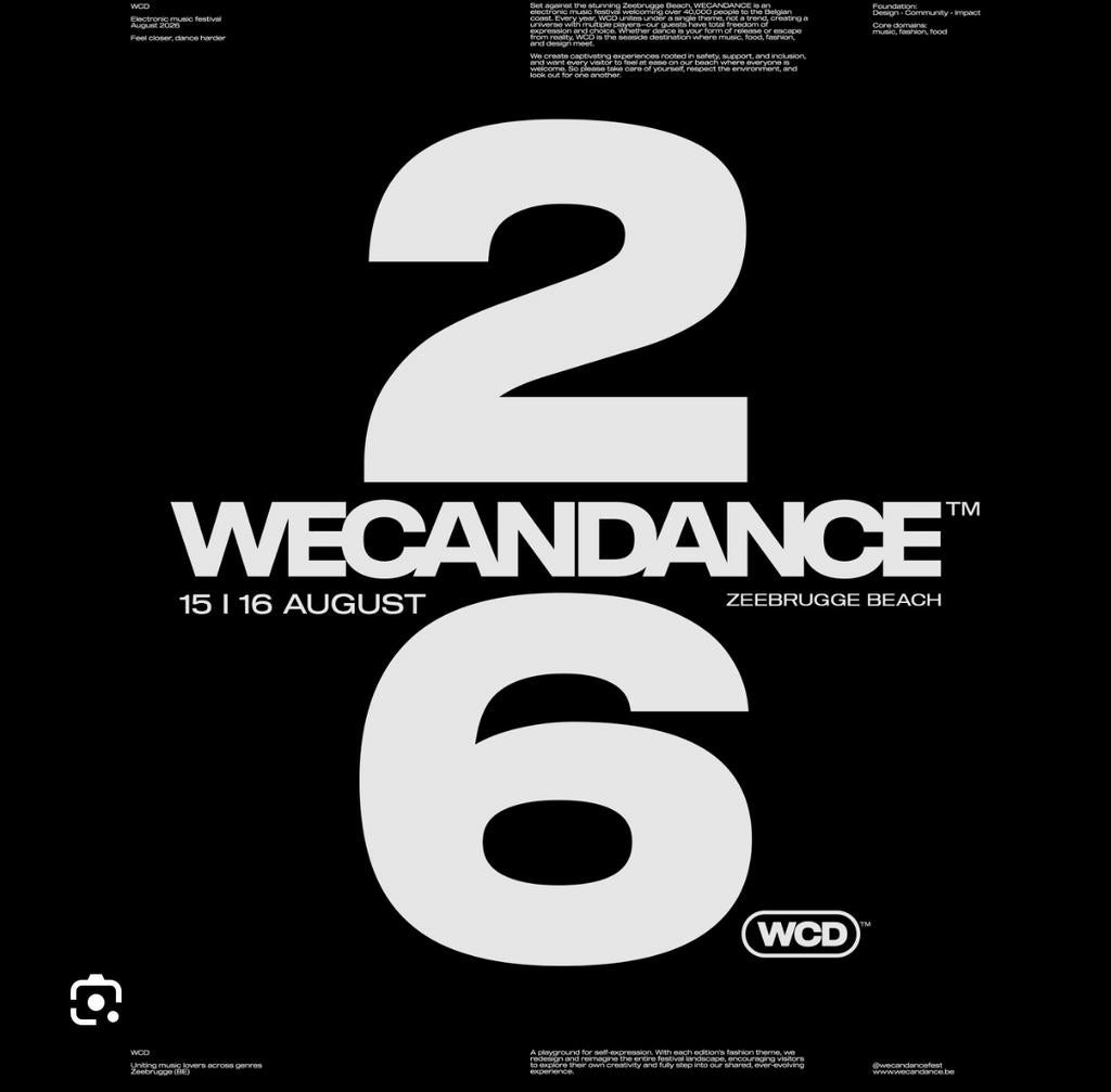 WeCanDance 2026 dagticket 14/08, 15/08 of 16/08, Tickets en Kaartjes, Evenementen en Festivals