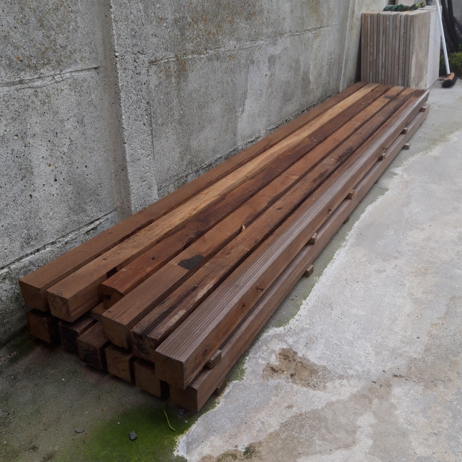 Bankirai balkjes, Tuin en Terras, Palen, Balken en Planken, Ophalen