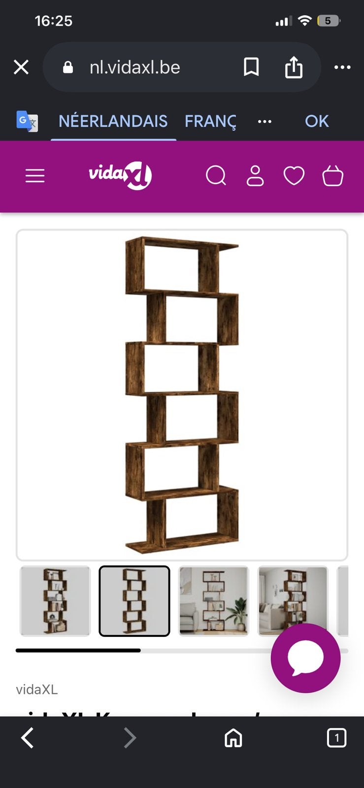 Etagere marron foncé a vendre, Enlèvement, Comme neuf