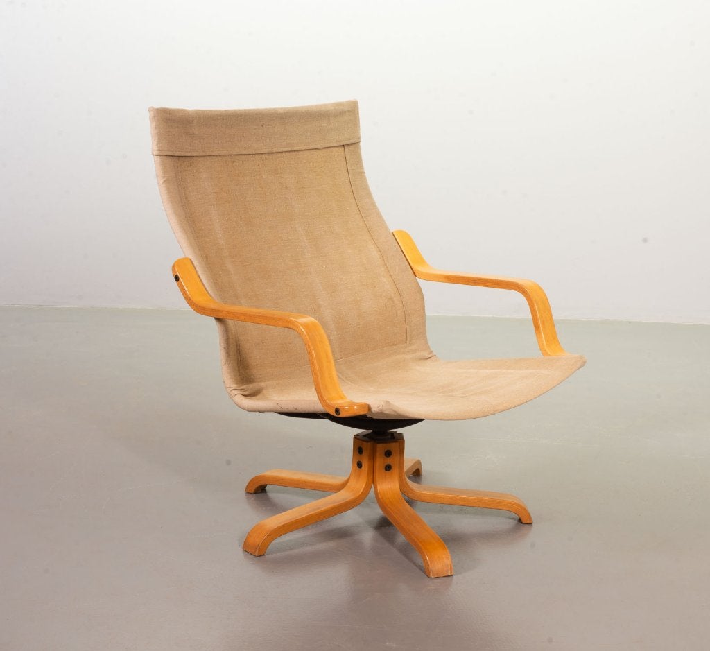 Vintage Ikea Poem 1970 armchair design Noboru Nakamura, Enlèvement ou Envoi, Utilisé, Tissus