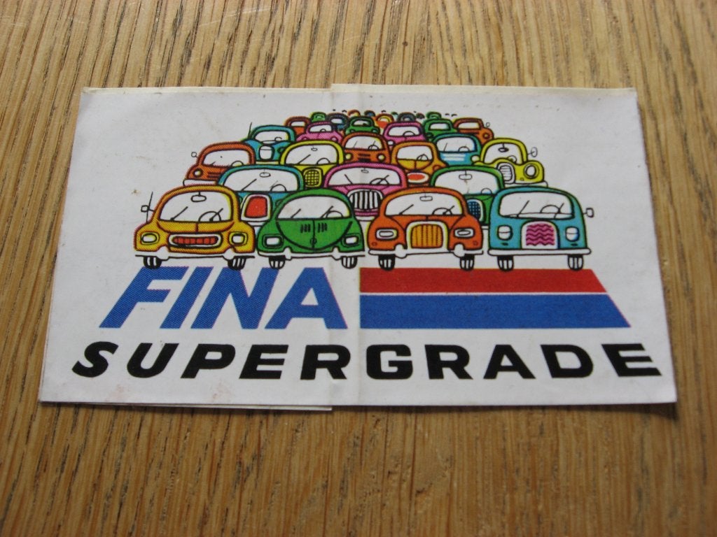 Fina Super Grade Sticker, Ophalen of Verzenden, Nieuw, Auto of Motor