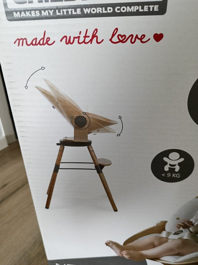 Childhome kinderstoel (met extra lange poten), Enlèvement, Comme neuf, Chaise évolutive, Coulissant