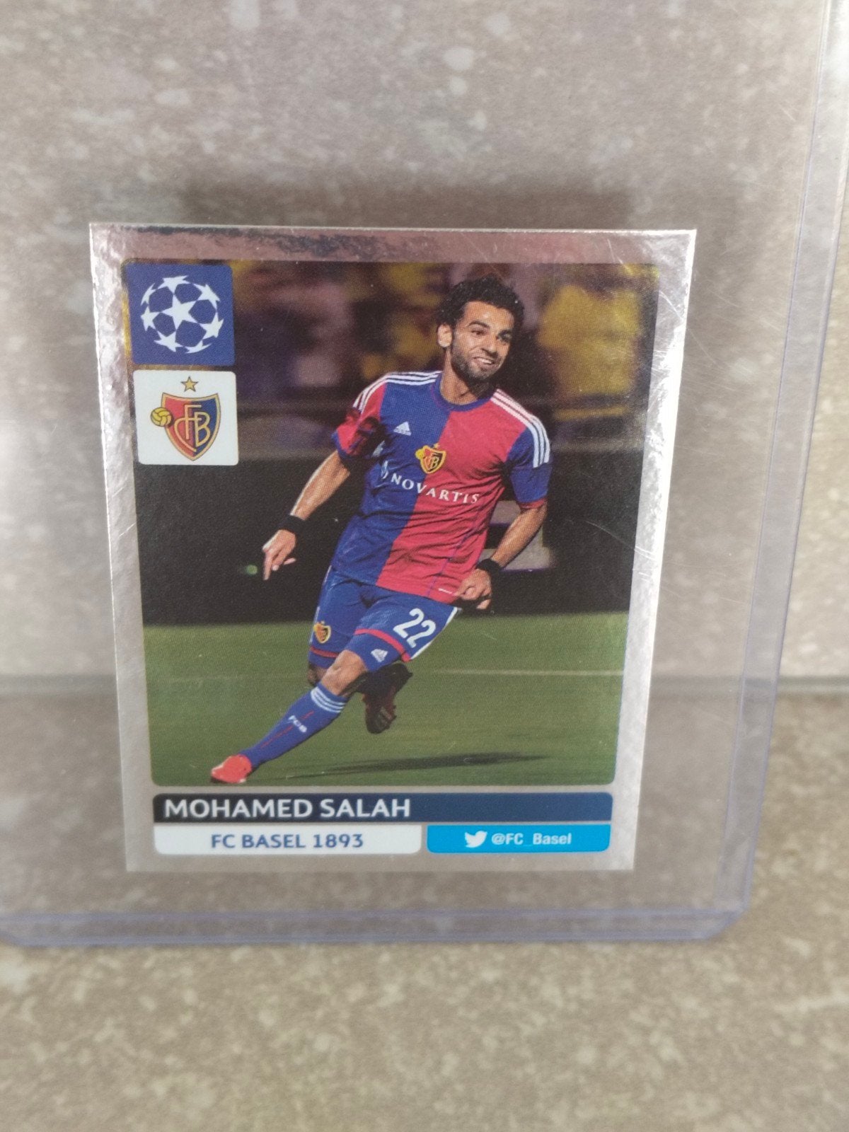 Panini sticker Rookie Mohamed Salah fc Basel, Ophalen of Verzenden, Sticker