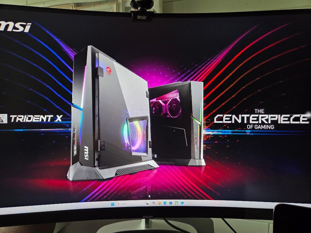 Moniteur Philips 328E9F QHD incurvé, Gaming, 3 à 5 ms, Enlèvement ou Envoi, Utilisé