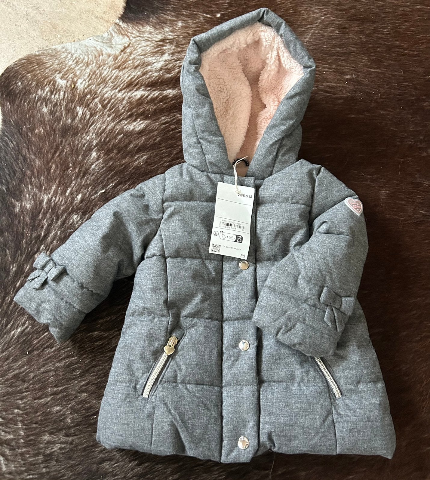 winterjas NIEUW 74, Kinderen en Baby's, Babykleding | Maat 74, Ophalen of Verzenden, Nieuw, Meisje, Jasje