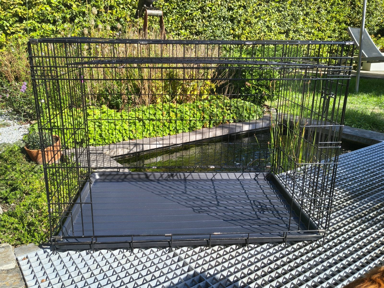 Opbouwbare hondenbench, Animaux & Accessoires, Maisons pour chiens, Enlèvement, Utilisé
