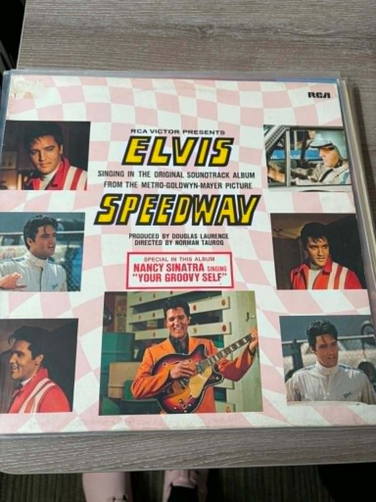 Elvis lp, Speedway, Duitse persing, orange label, 10 euro., Enlèvement ou Envoi, Rock 'n' roll, Comme neuf, Housse de protection extérieure