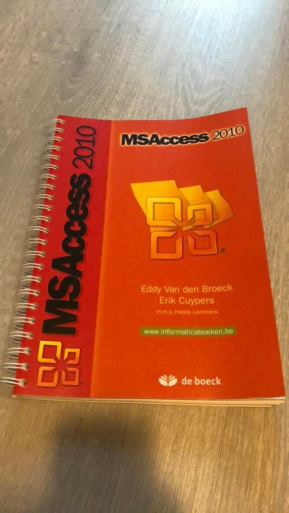 van den Broeck - MS Access 2010, Livres, Enlèvement, Néerlandais, Van den Broeck